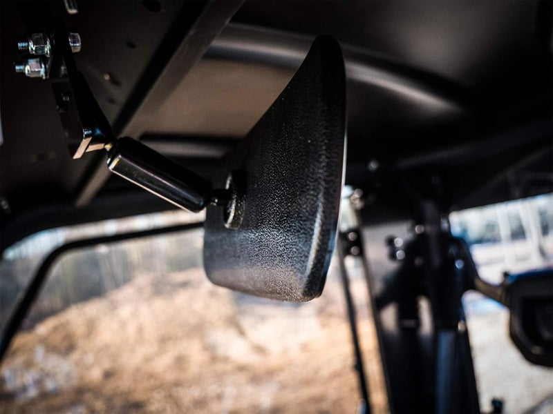 SuperATV Rear View Mirror for Can-Am Defender - Fully Adjustable, 10.25" x 4", Includes Mounting Hardware, Wide-Angle View - Image 5