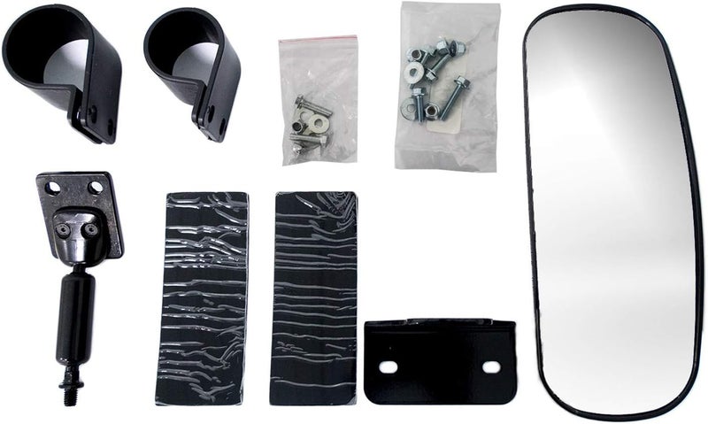 SuperATV Rear View Mirror for Can-Am Defender - Fully Adjustable, 10.25" x 4", Includes Mounting Hardware, Wide-Angle View - Image 1