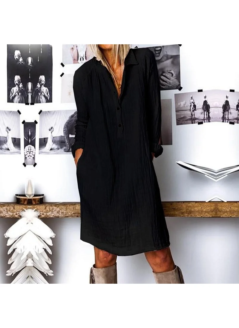 Barbora Casual Spring Casual Shirt Collar Dress