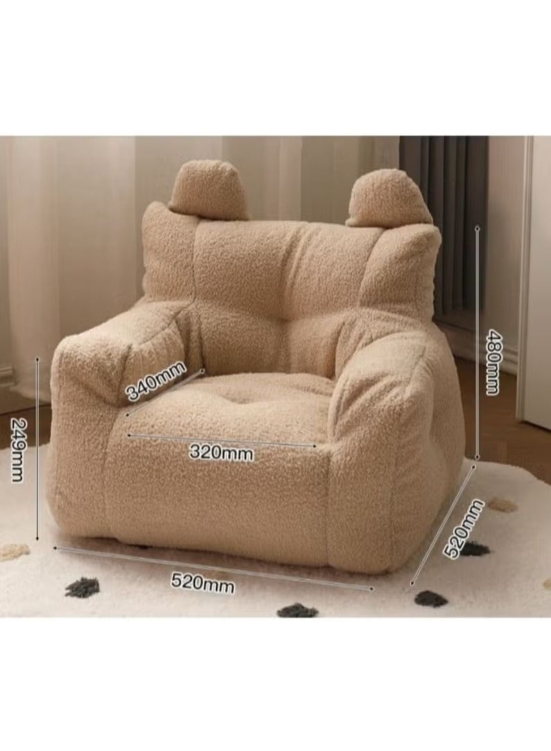 Zeno Bean Bag Chair for Kids - Stuffed Animal Storage Bean Bag - Children Sofa Cute Small Bean Bag Chair with Filling Fleece Floor Seat Armchair Boy Girl Bedroom Couch Kids Furniture  - Image 1