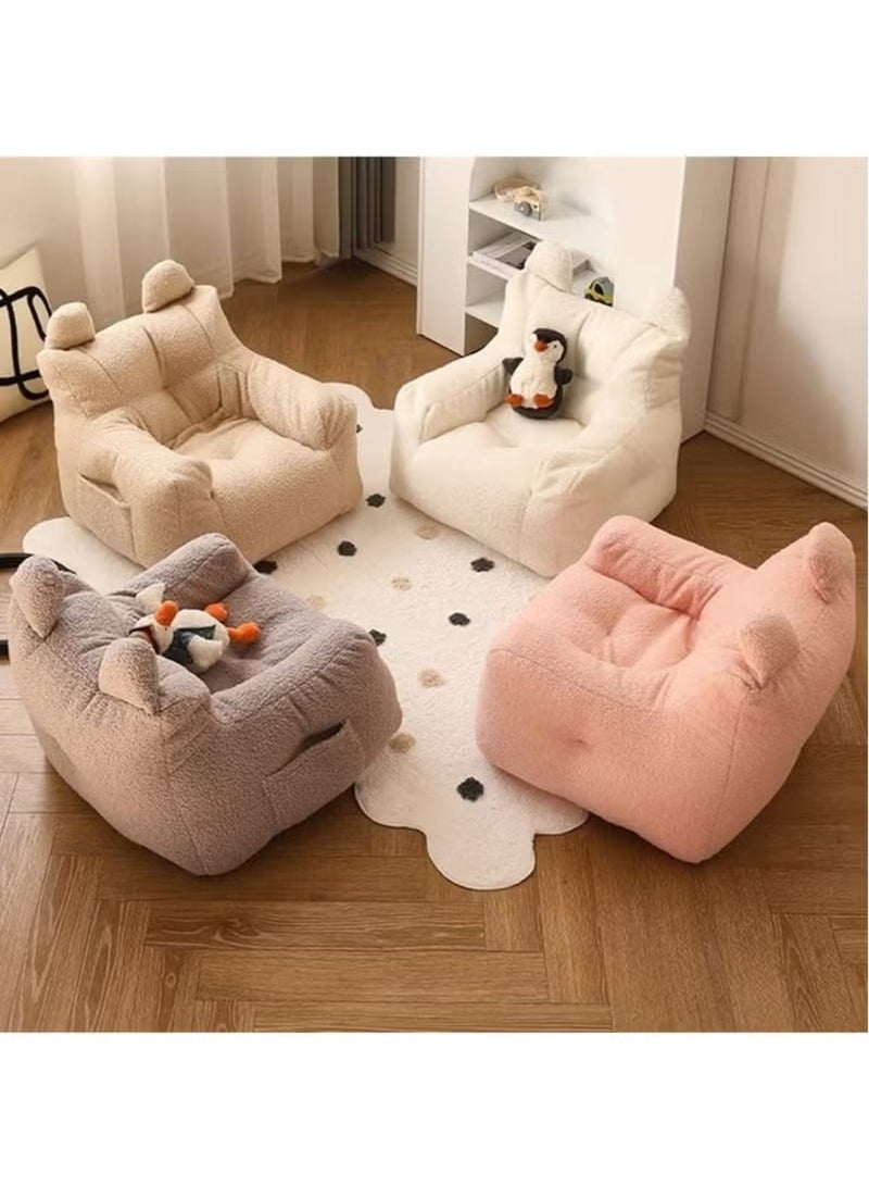 Zeno Bean Bag Chair for Kids - Stuffed Animal Storage Bean Bag - Children Sofa Cute Small Bean Bag Chair with Filling Fleece Floor Seat Armchair Boy Girl Bedroom Couch Kids Furniture  - Image 2