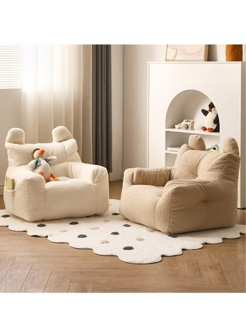 Zeno Bean Bag Chair for Kids - Stuffed Animal Storage Bean Bag - Children Sofa Cute Small Bean Bag Chair with Filling Fleece Floor Seat Armchair Boy Girl Bedroom Couch Kids Furniture  - Image 5