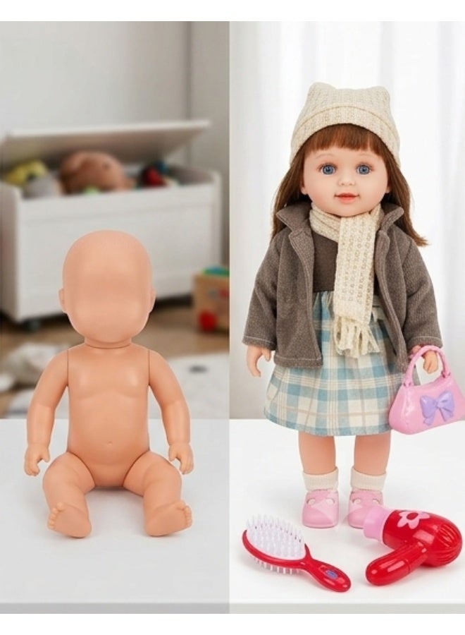 Cufan Fashion Doll Set for Kids - Includes Beauty Accessories (Hair Dryer, Brush, Handbag) - Perfect Gift for Girls. - Image 2