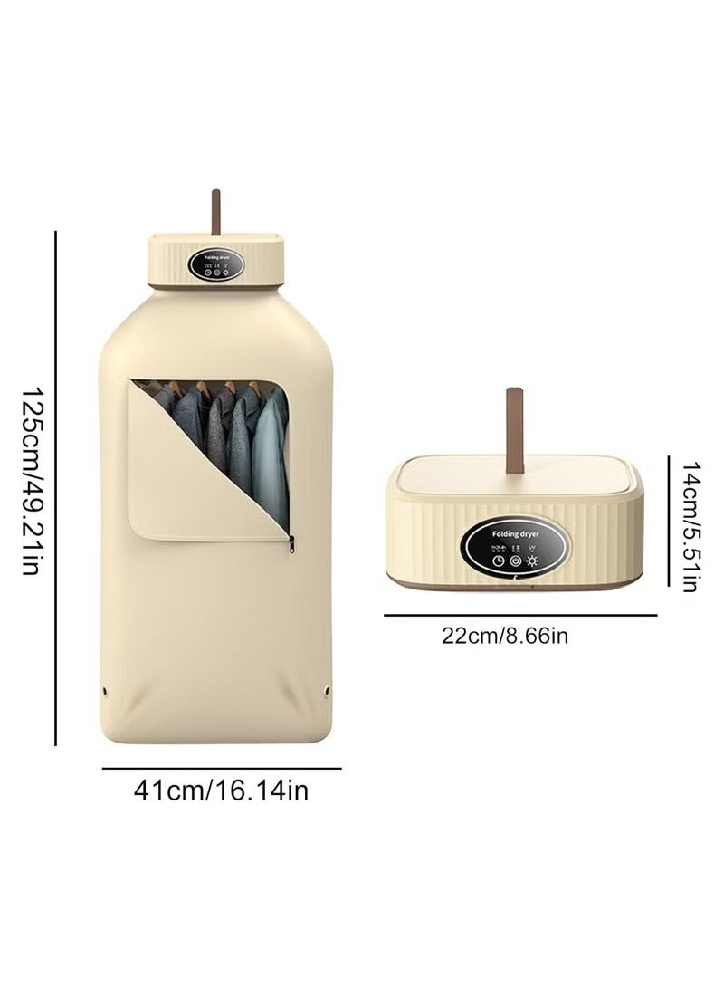 Portable Laundry Dryer, Multifunctional Electric Dryer Machine, Mini Clothes Dryer with Dryer Bag, 2 Gear Adjustable Small Dryer Machine, Foldable Compact Dryer for Delicate Garmnts - Image 3