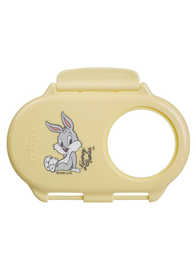 B.Box Snack Box with Flexi Whole Fruit Holder | Leakproof Compartments | 1¾ Cups (11.8 fl oz) | BPA Free | Easy Open Clip | For Kids & Toddlers-Looney Tunes - Image 5