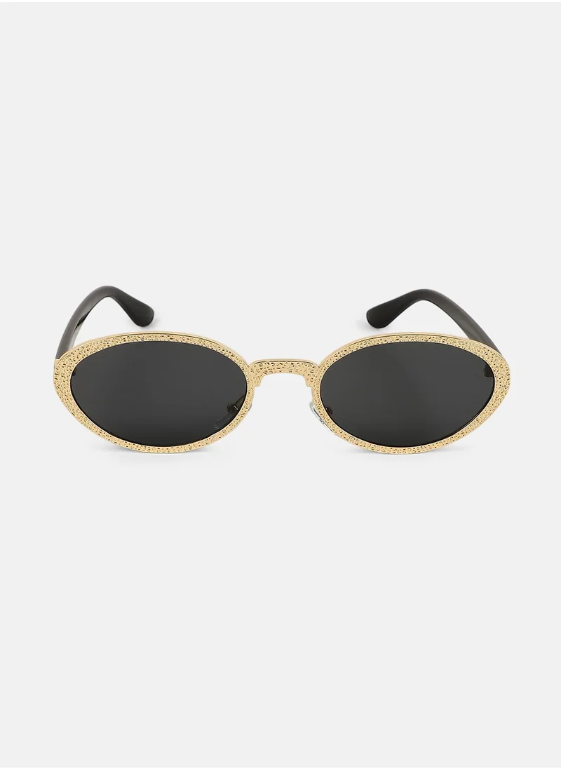 Haute Sauce Polarized Full Rim Oval Sunglasses For Women