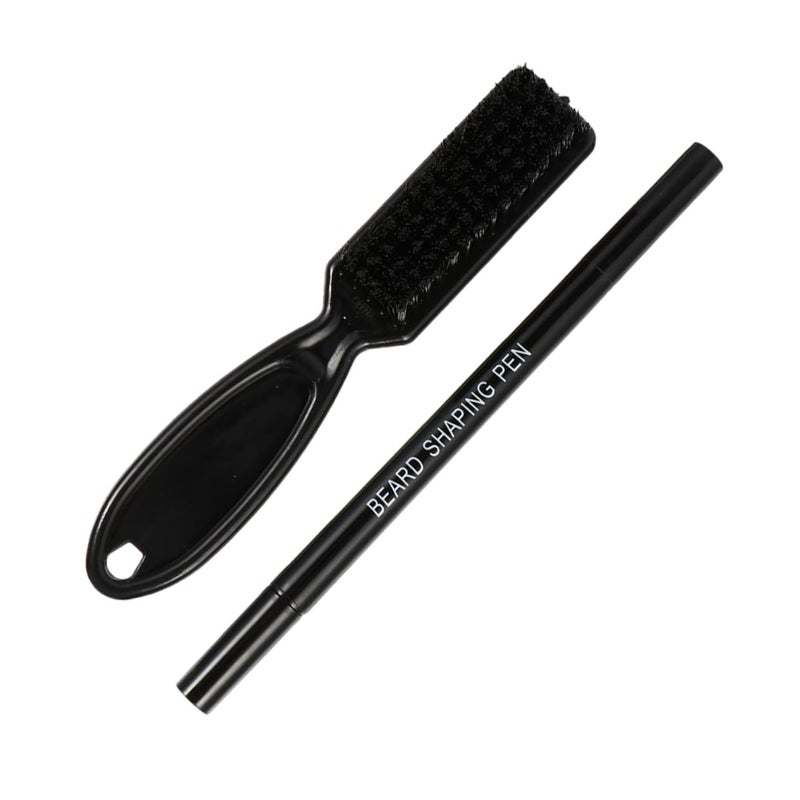 1set Beard Filler Pen Brush Set Natural Filling Tool Outline Pen Beard Filling Brush Care Kit - Image 1