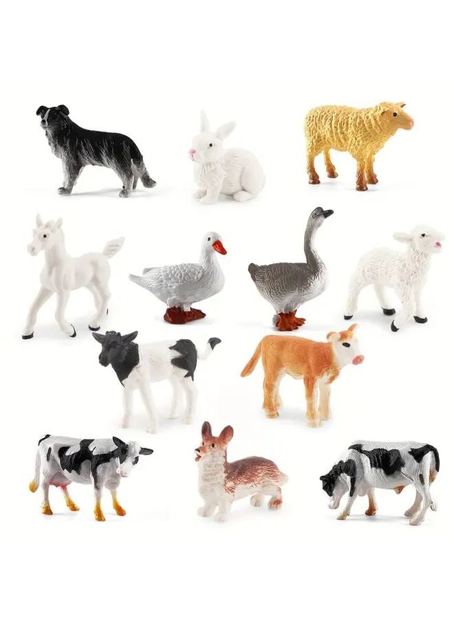 Realistic Miniature Farm Animals Set 12 Pcs Poultry Model 10101 For Kids Ages 3 8 - Image 4
