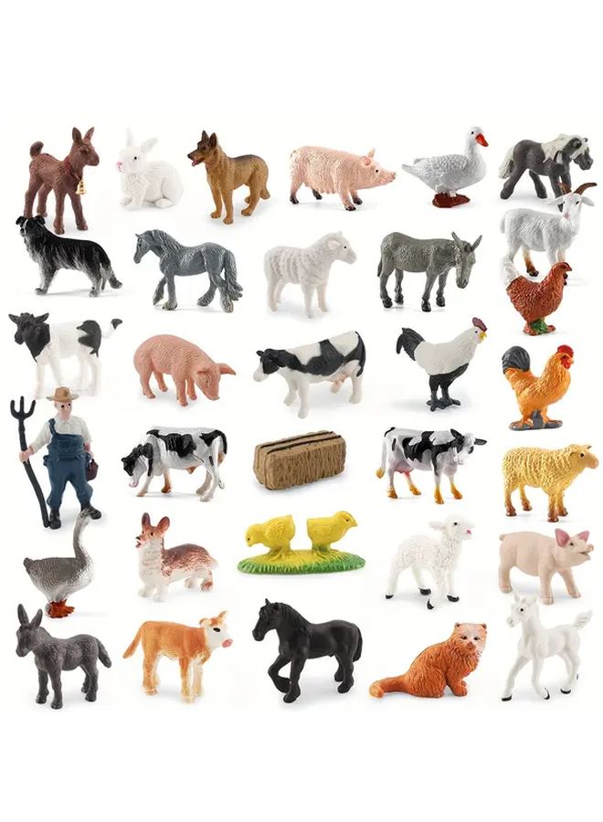 Realistic Miniature Farm Animals Set 12 Pcs Poultry Model 10101 For Kids Ages 3 8 - Image 2