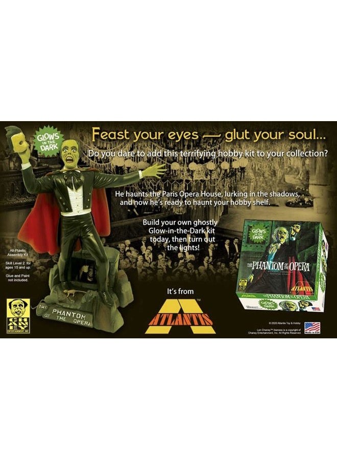 Atlantis Phantom of The Opera Glow in The Dark Model Kit 1/8 Scale - Image 2