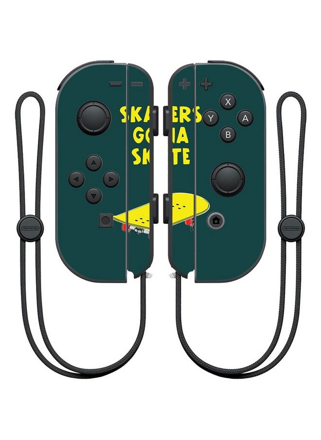 MIGHTY SKINS Mightyskins Skin Compatible With Nintendo Joy Con Controller Skaters Gonna Skate | Protective, Durable, And Unique Vinyl Wrap Cover | Easy To Apply, Remove, And Change Styles | Made In The Usa  - Image 1