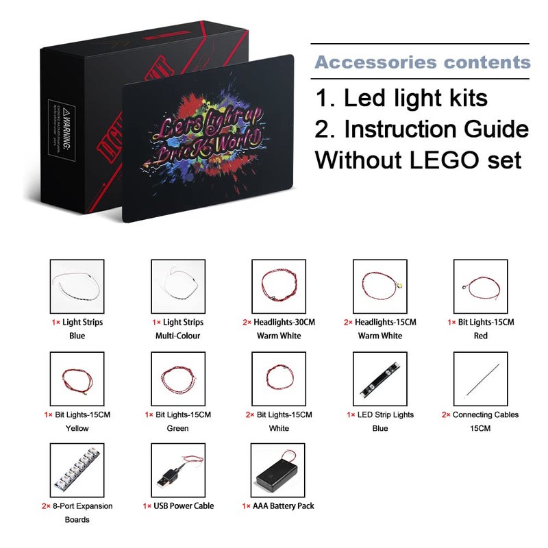 BrickBling LED Lighting Kit for Lego Sonic Green Hill Zone (NO Model), Compatible With 21331 Play Set, Creative DIY Light Set for Hedgehog New 2022 - Image 2