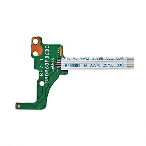 GinTai Power Button Board Replacement for HP Pavilion 17.3" 17-e Series DA0R68PB6D0 720673-001/17-E 15-E 15-E000 TPN-Q118 Q117 15-e064TX 14-E(G) - Image 1