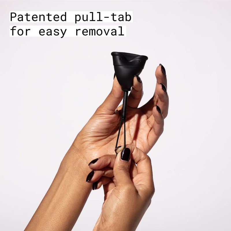 FLEX Cup Starter Kit (Slim Fit - Size 01) | Reusable Menstrual Cup + 2 Free Menstrual Discs | Pull-Tab for Easy Removal | HSA or FSA Eligible | Capacity of 2 Super Tampons - Packaging May Vary - Image 5