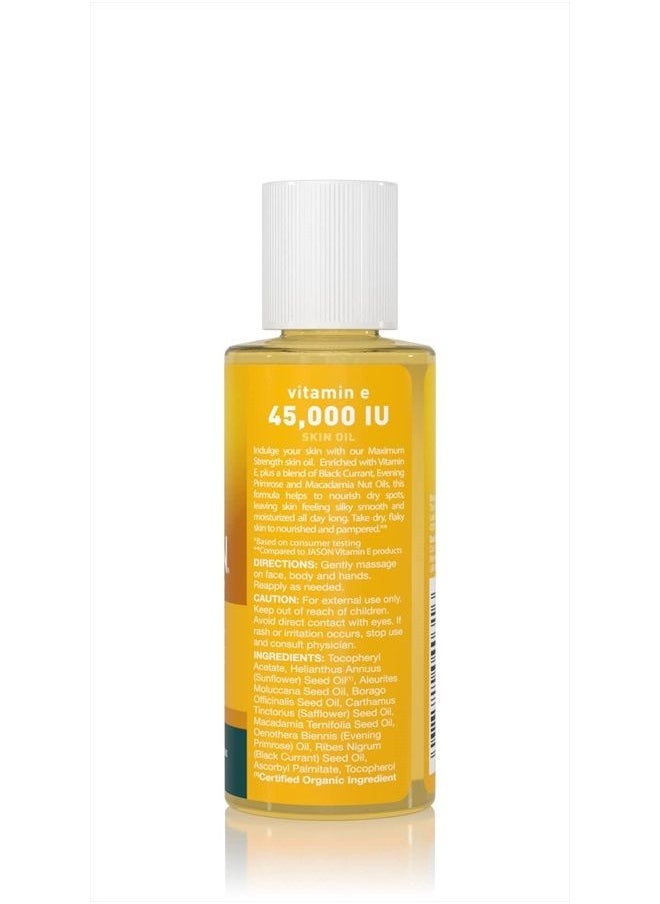 Jason JĀSÖN Maximum Strength Skin Oil, Vitamin E 45,000 IU, 2 Oz  - Image 2