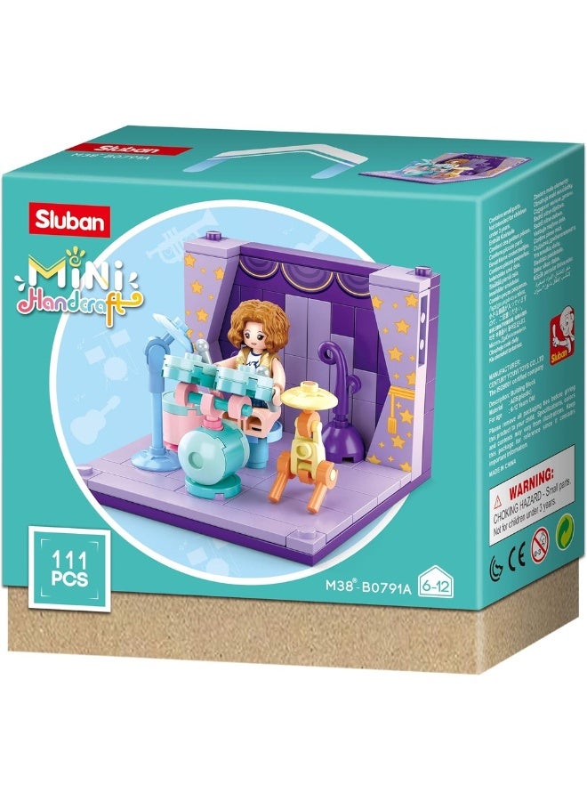Sluban Sluban - Mini Handcraft Instruments Drums Room 111 Pieces - M38-B0791A  - Image 1