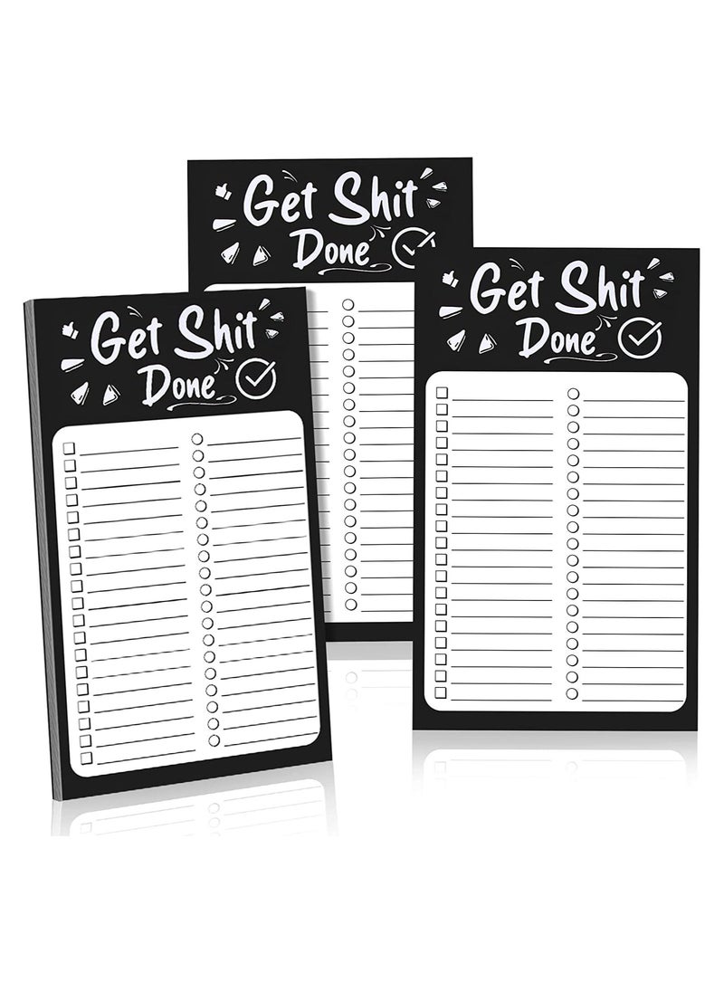 SYOSI - SYOSI Full Back Magnetic Fridge Notepads, for Grocery List, Shopping List, To-Do List, Reminders, Recipes, Memo Pad and Scratch Pad with 50 Sheets Per Pad, 3 Pcs - Image 1