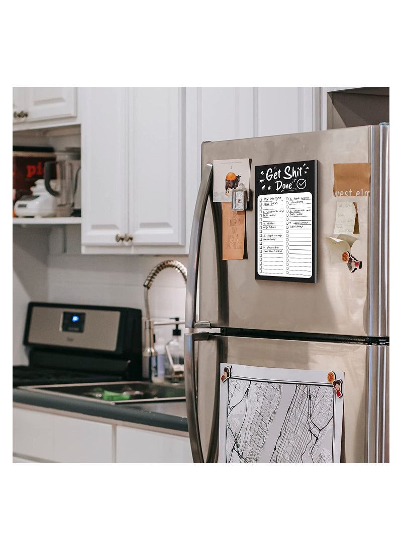 SYOSI - SYOSI Full Back Magnetic Fridge Notepads, for Grocery List, Shopping List, To-Do List, Reminders, Recipes, Memo Pad and Scratch Pad with 50 Sheets Per Pad, 3 Pcs - Image 1