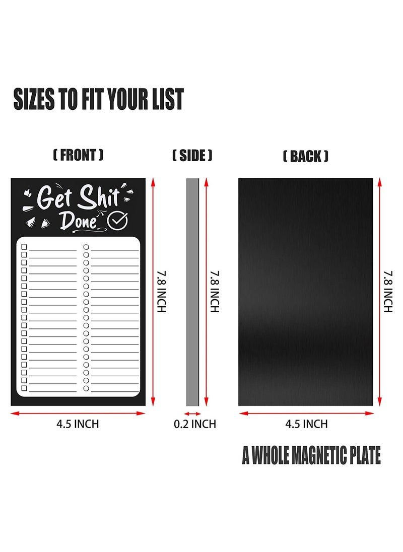 SYOSI - SYOSI Full Back Magnetic Fridge Notepads, for Grocery List, Shopping List, To-Do List, Reminders, Recipes, Memo Pad and Scratch Pad with 50 Sheets Per Pad, 3 Pcs - Image 1
