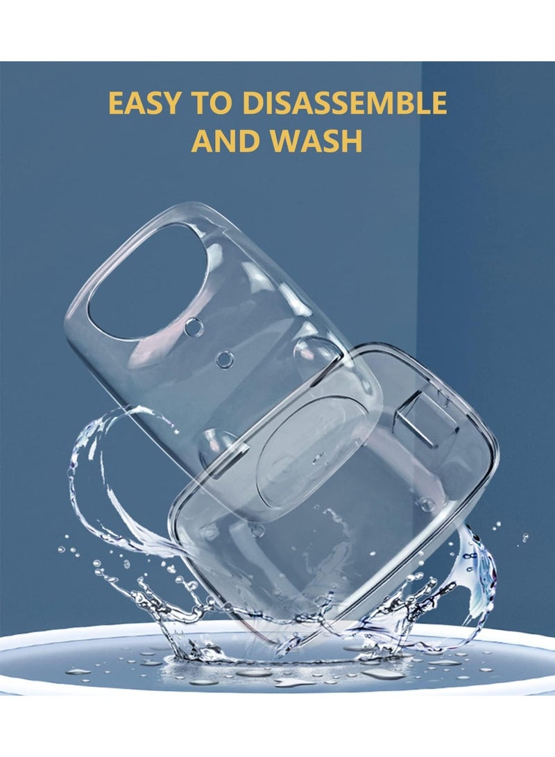 FDTY 1 قطعة حاوية شفافة لحمام الرمل للهامستر، مساحة كبيرة، تمنع ركل الرمل للخارج، سهلة التنظيف، مثالية للهامستر القزم والهامستر السوري - Image 4