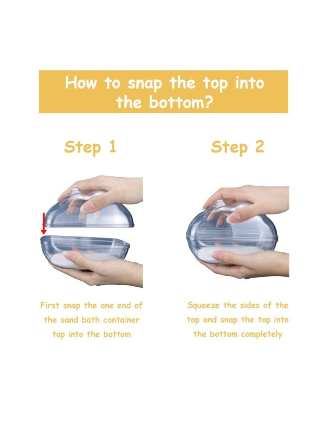 FDTY 1 قطعة حاوية شفافة لحمام الرمل للهامستر، مساحة كبيرة، تمنع ركل الرمل للخارج، سهلة التنظيف، مثالية للهامستر القزم والهامستر السوري - Image 5