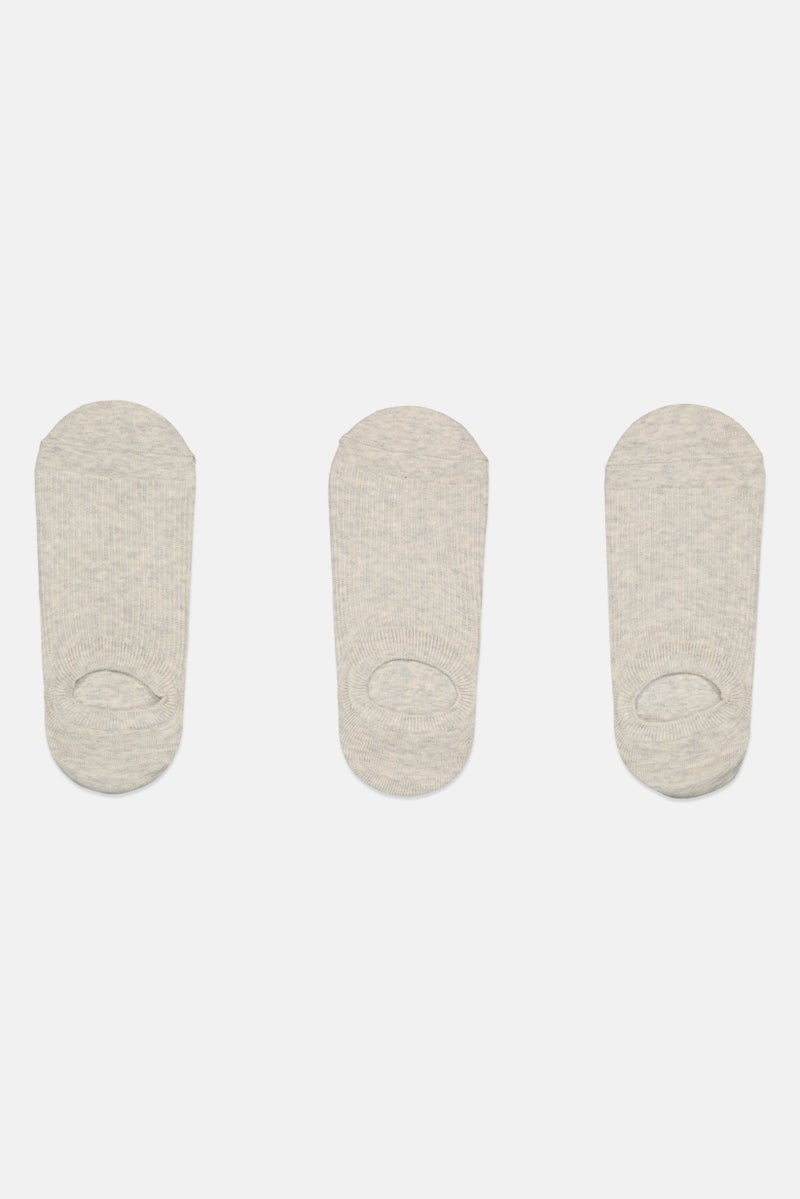 ANTA Kids Boy 3 Pairs Heather Crew Socks, Grey - Image 4