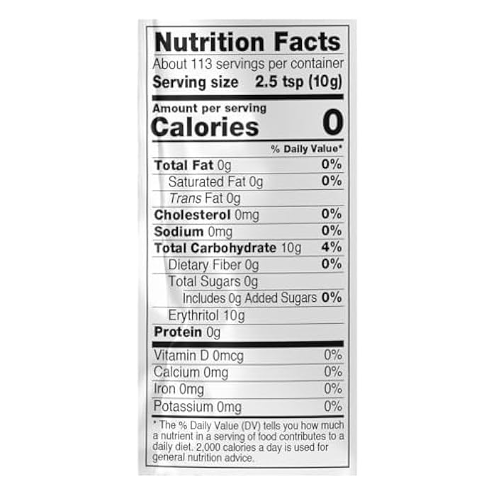 now , Erythritol, Great-Tasting Sugar Replacement, Zero Calories, Low Glycemic Impact, Kosher, 2.5-Pound (Packaging May Vary) - Image 4