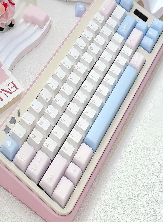 Sumgsn 164 Keys Pink Translucent Keycaps PBT Doubleshot Cherry Profile Keycaps Set Fit for 61/64/87/104/108 Cherry Mx Switches Mechanical Keyboards (Pink) - Image 5