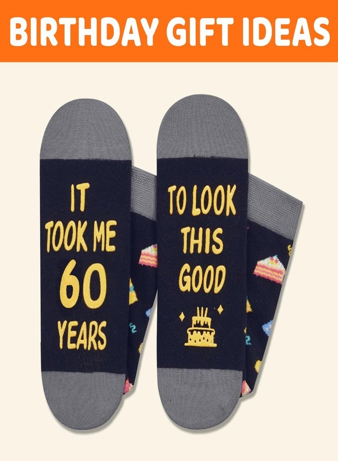 Happy Pop HAPPYPOP 60th Birthday Gifts Ideas - Socks for 60 Year Olds, Ideal Gifts for 60 Year Old Man Woman, 60th Birthday Socks with Greeting Card - Image 5
