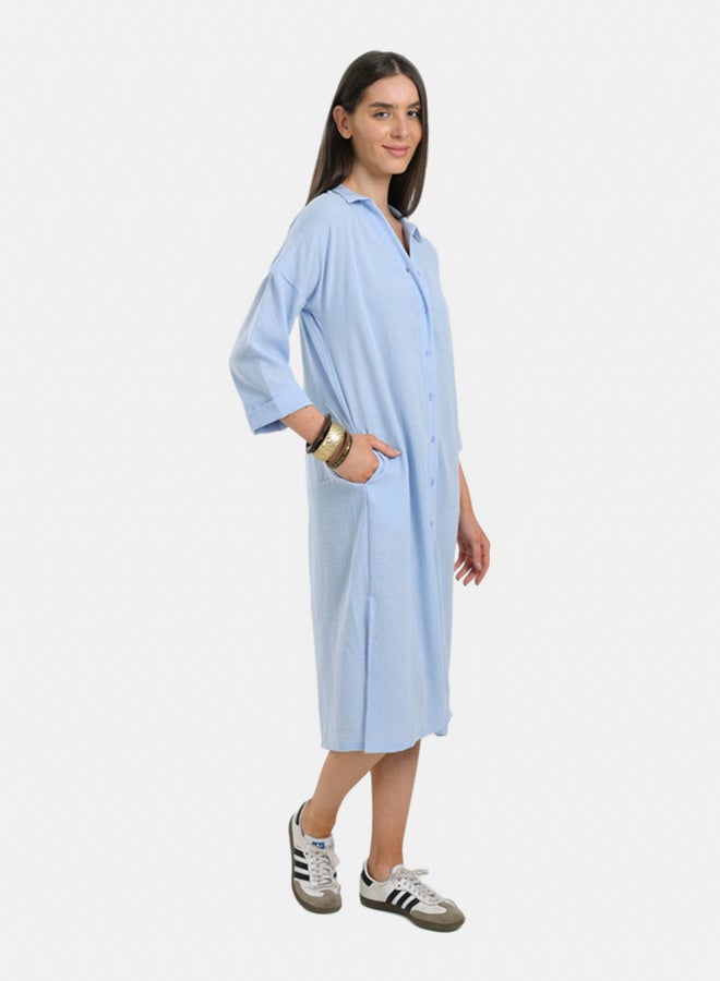 Clue Plain Lounge Shirt Dress - Image 5