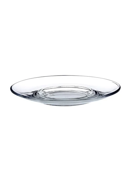 Paşabahçe Pasabahce Under Glass Tea Plate with Saddlebag 6 Pieces