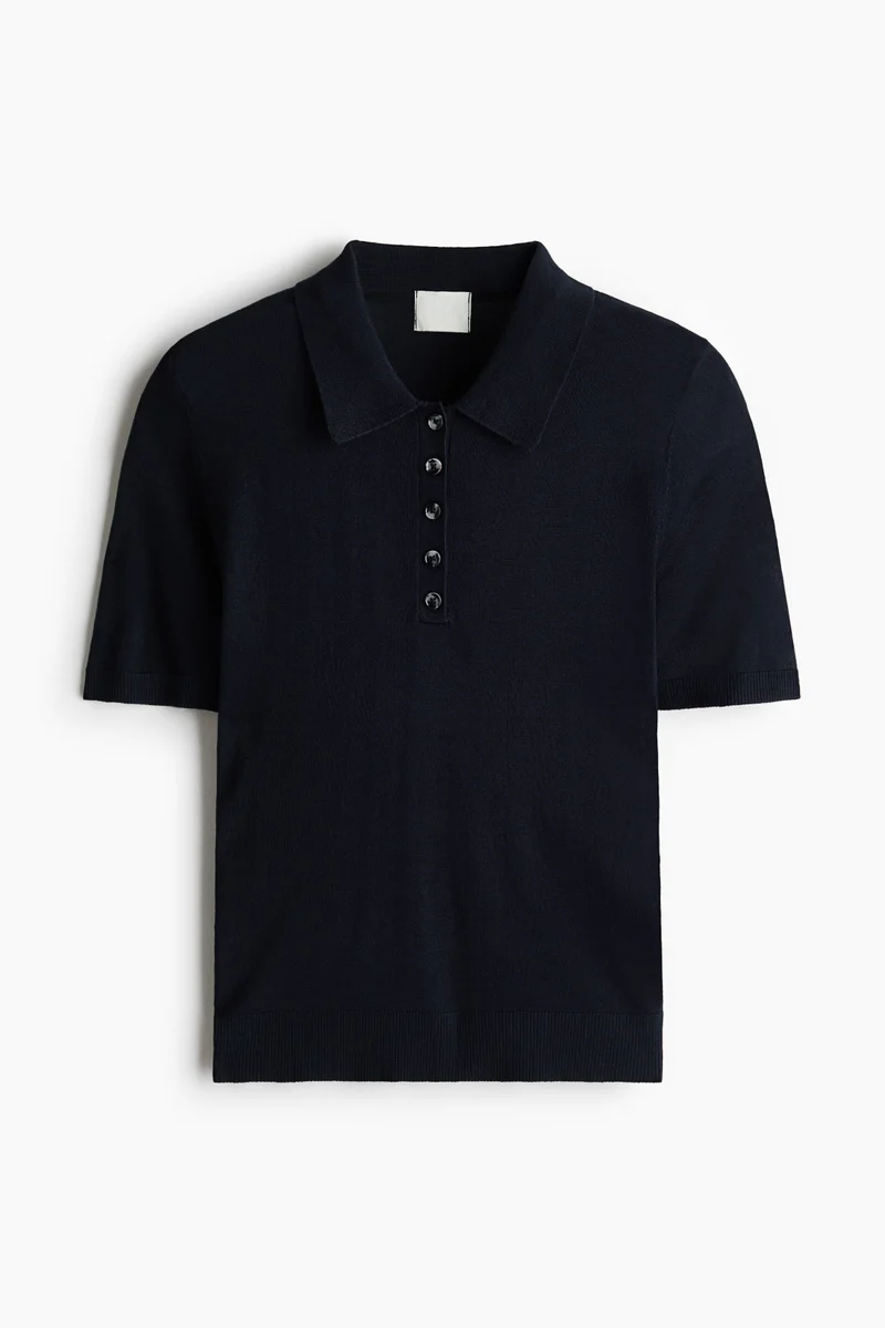 H&M Knitted polo shirt