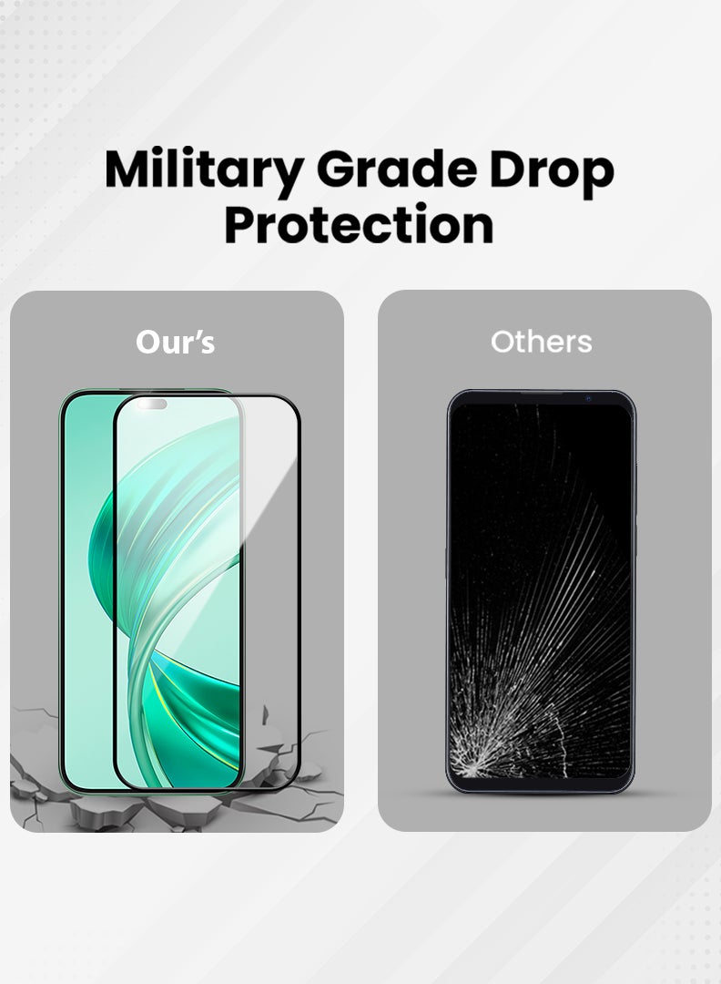 DUSALA Screen Protector For Honor X8b 6.7 Inch 9H Hardness Tempered Glass Film, Bubble Free Easy Installation, Full Coverage, Anti Scratch And Touch Sensitive - Image 4