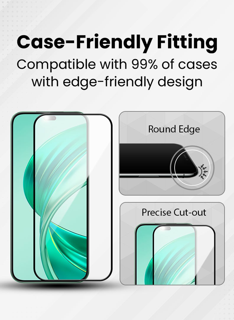 DUSALA Screen Protector For Honor X8b 6.7 Inch 9H Hardness Tempered Glass Film, Bubble Free Easy Installation, Full Coverage, Anti Scratch And Touch Sensitive - Image 5