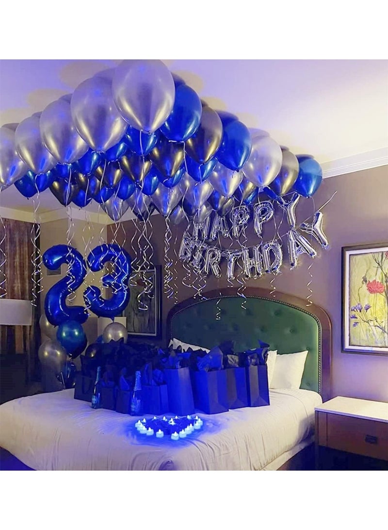 TOY GARDEN 40 Inch Blue Number 3 Foil Balloon for Birthday Party Decorations, Anniversary, Celebration Event Decor, Large Helium Air Fill Number Balloon - Image 3