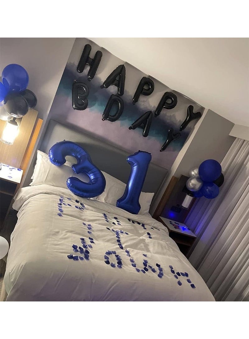 TOY GARDEN 40 Inch Blue Number 3 Foil Balloon for Birthday Party Decorations, Anniversary, Celebration Event Decor, Large Helium Air Fill Number Balloon - Image 2