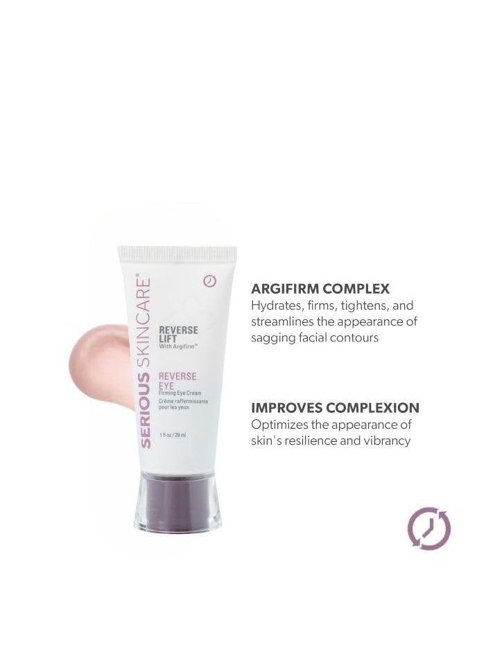 Serious Skincare Serious Skincare - Reverse Lift Eye Cream Moisturizer with Peptides - Skin Firming Wrinkle Formula - Temporarily Lift & Firm Eye Lids and Eye Area – Women, Men - 1 Fl. Oz.  - Image 4