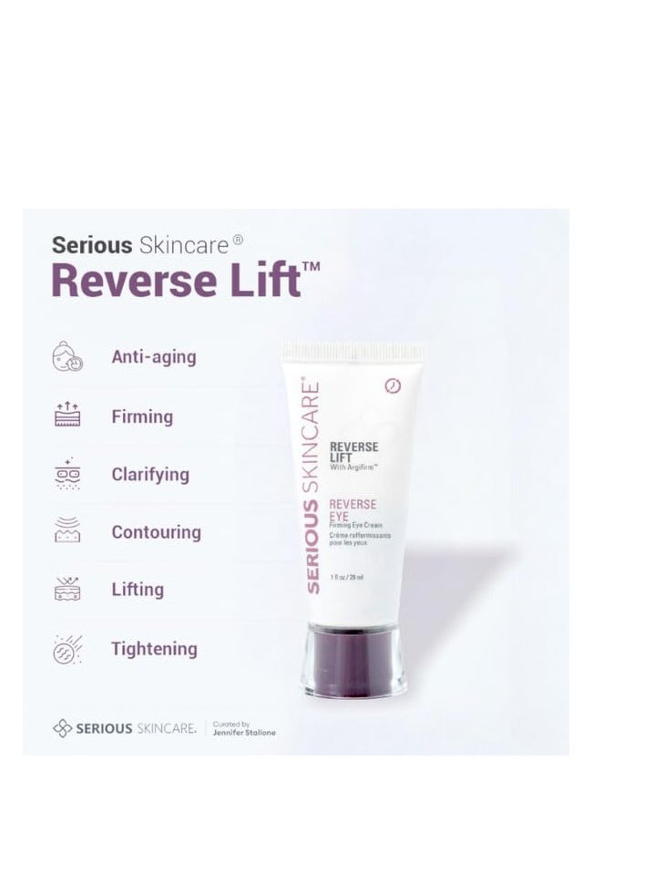 Serious Skincare Serious Skincare - Reverse Lift Eye Cream Moisturizer with Peptides - Skin Firming Wrinkle Formula - Temporarily Lift & Firm Eye Lids and Eye Area – Women, Men - 1 Fl. Oz.  - Image 5