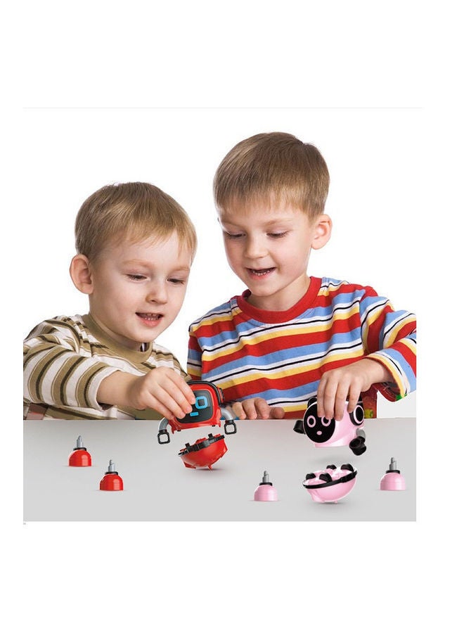 NIBEMINENT Robot Rotating Watch Spinning Top Red/Black 10.3 x 5.7 8.7cm - Image 2