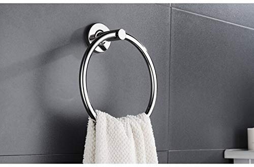 arena Arena Towel Ring Stainless Steel Napking Holder, Napking Stand | Towel Hanger, Towel Holder for Multipurpose Bathroom Fitting Chrome Finish (Pack of 1)  - Image 3