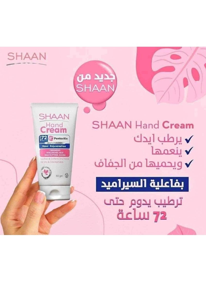 Shaan Hand Cream (60g) - With Shea Butter & Pentavitin for 72hr Moisture