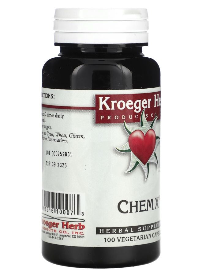 Kroeger Herb Co Chem X 100 Vegetarian Capsules - Image 2
