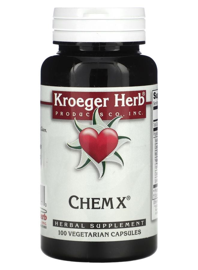 Kroeger Herb Co Chem X 100 Vegetarian Capsules - Image 1