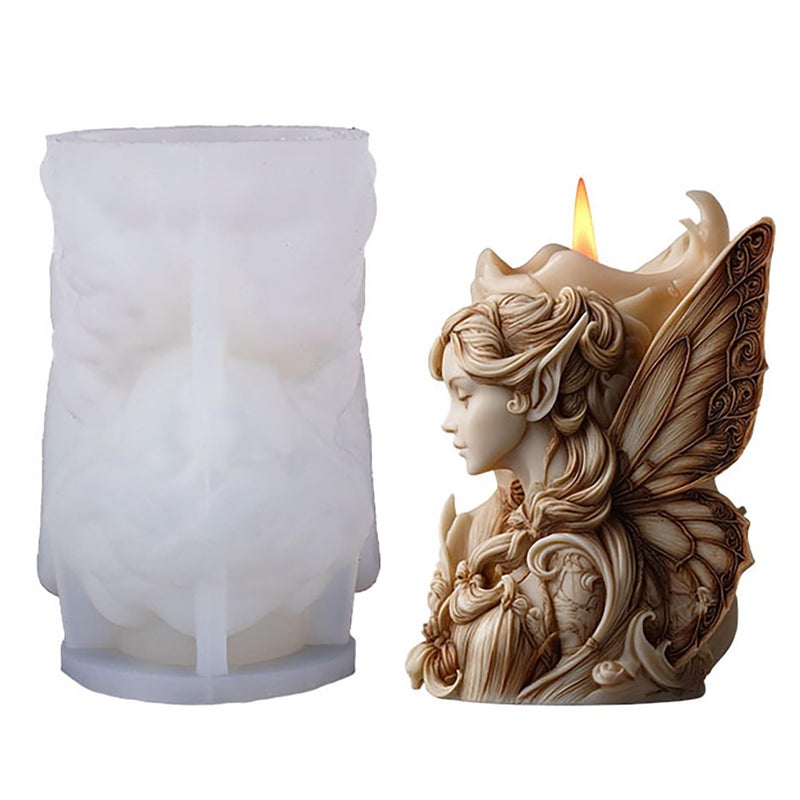 EVERELAM Angel Silicone 3D Flower & Rose Mold - Peony & Candle Making Molds for Resin, Clay & Soap Craft Supplies - Image 3