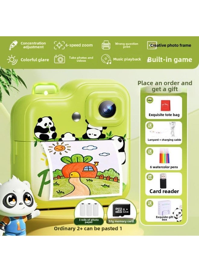Generic 2024 Children's Color Camera Can Take Pictures And Print Out Photos Directly With Automatic Video Recording-Color: Printing Camera│Instant Printing│Print With Wrong Question│Bluetooth Image Transfer  - Image 1