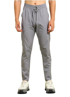 Technosport Men Solid Relaxed Fit Cargo Pants with TS FLEXI by Styli  - Image 1
