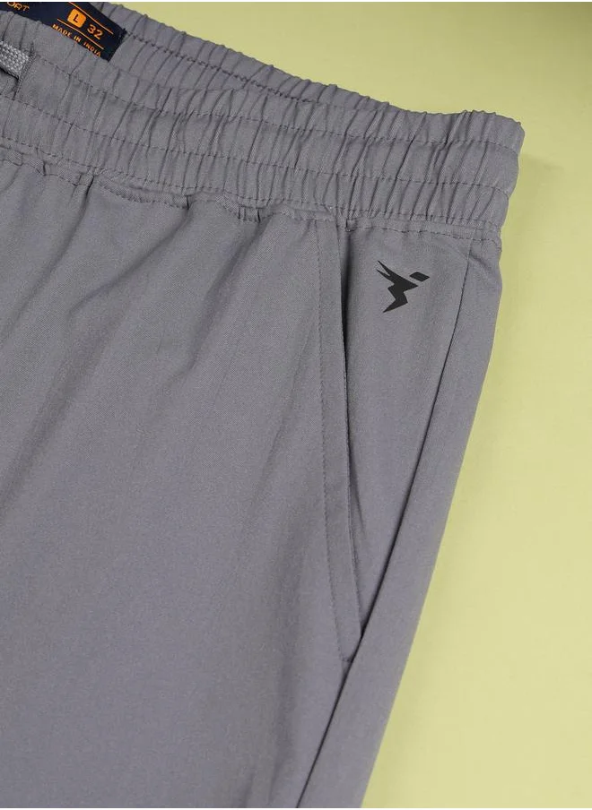تكنوسبورت Men Solid Relaxed Fit Cargo Pants with TS FLEXI by Styli