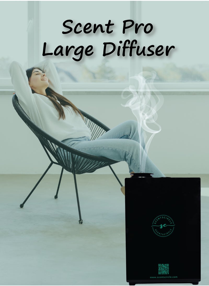 Scentscircle Large Scent Diffuser for Aromatherapy - 1000ml Aroma Diffuser for Home, Office, Hotel, Restaurant