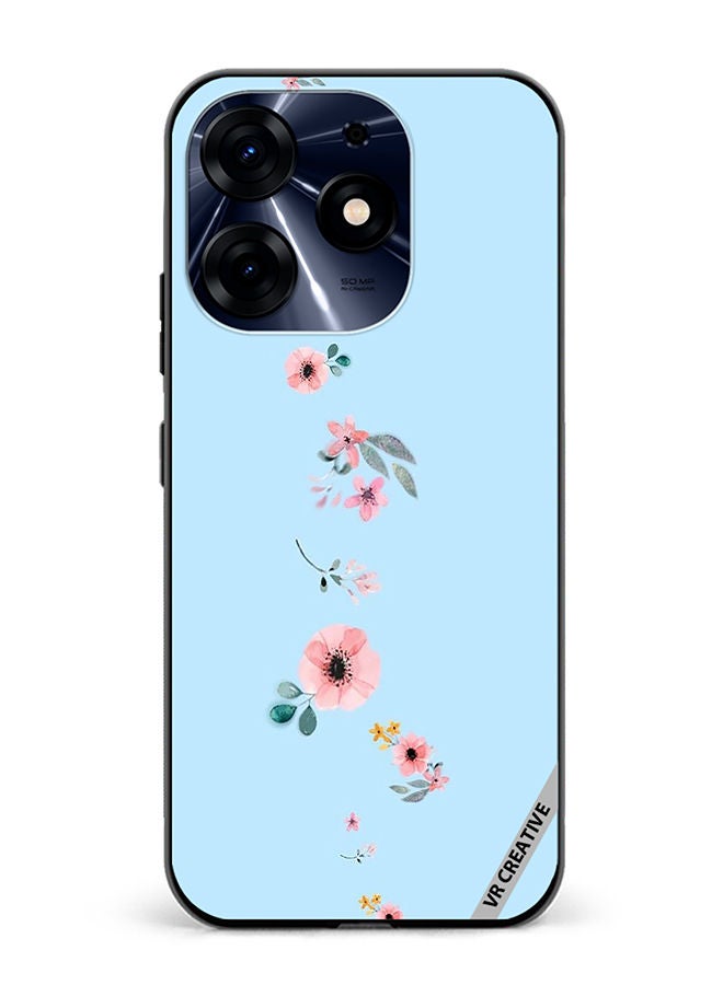 VR CREATIVE Protective Case Cover For Tecno Spark 10 Pro Flower Design Multicolour - Image 1