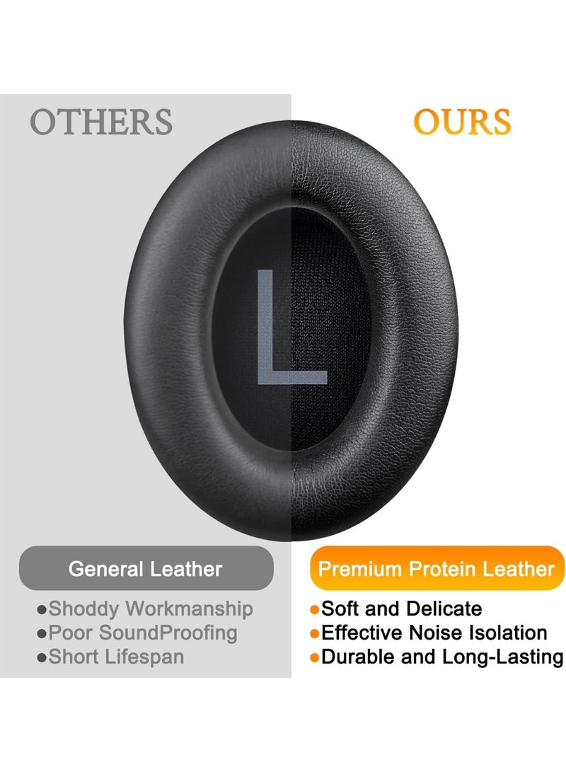 QIRG Replacement Earpads for Bose 700 (NC700) Wireless Headphones, Ear Pads Cushions with Softer Protein Leather, High-Density Noise Cancelling Foam - Image 4